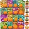 64 Sheets Halloween Crafts Pumpkin Make a Face Stickers for Kids